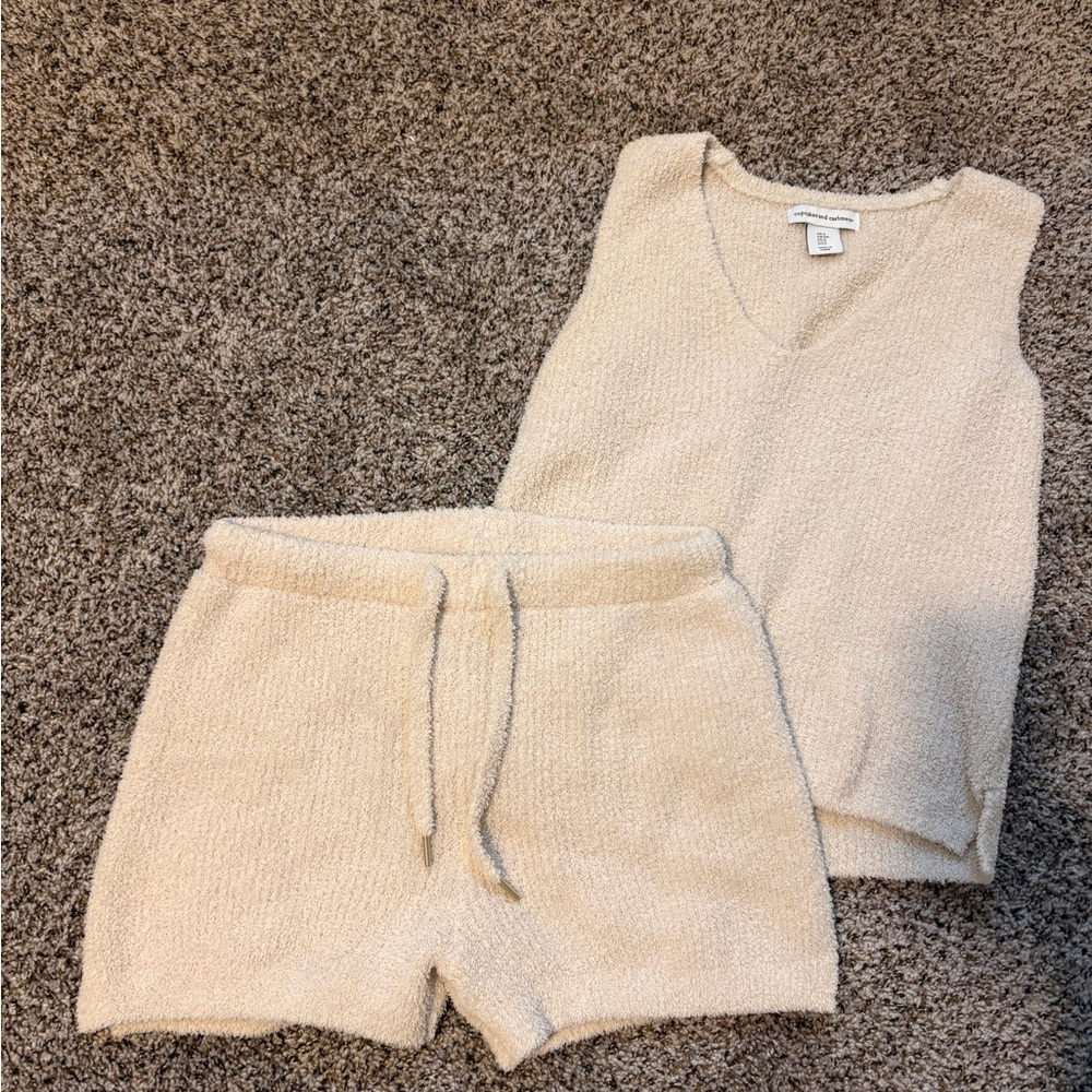 cupcakes & cashmere Cream Knit Lounge Set